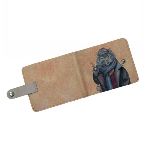 Кошелек мини PRS8 «Шерлок кот»
