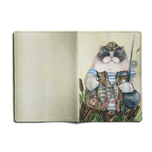 Обложка для автодокументов, AUT1 «Кот-рыбак 2»