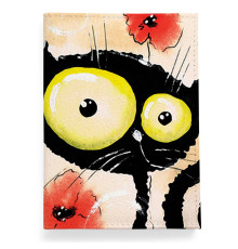 Обложка для автодокументов, AUT2 «Flower cat»