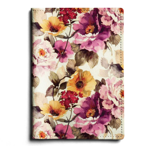 Обложка для паспорта, PAS1 «Autumn flowers »