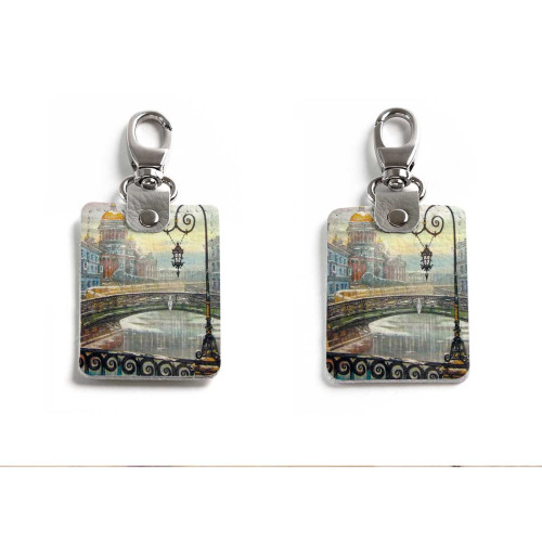 Брелок (Прямоугольный ) TRI1 «Питер фонарь»