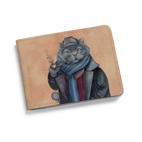 Кошелек мини, PRS2 «Шерлок кот»