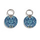 Брелок (Круглый) TRI4 «Мозаика голубая»