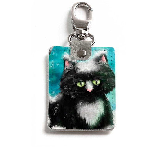Брелок (Прямоугольный ) TRI1 «Snow cat»