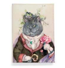 Обложка для паспорта, PAS2 «Кот с душой поэта»