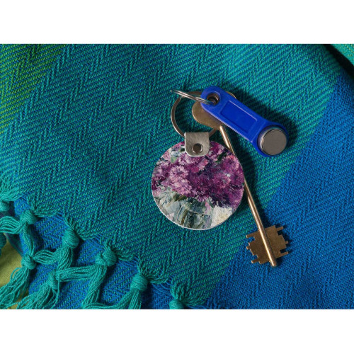 Брелок (Круглый) TRI4 «Хризантемки»