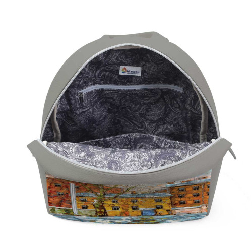 Рюкзак BKP2 «Дерево и желтый домик ранней весной»