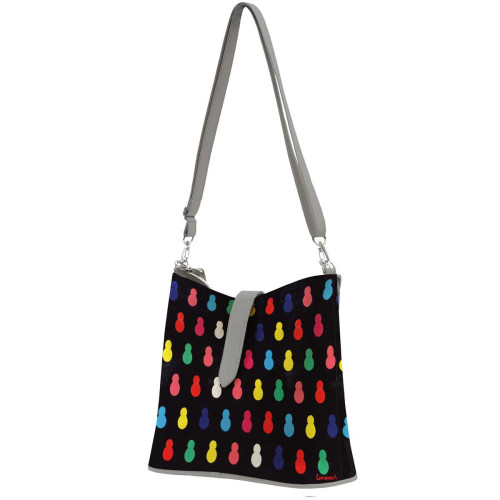 Сумка на плечо BG12 «Черные матрешки»