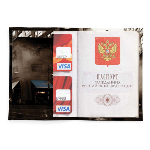 Обложка для паспорта, PAS2 «Rain man»