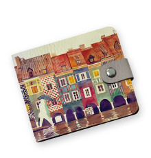 Кошелек мини PRS8 «The city watercolor»