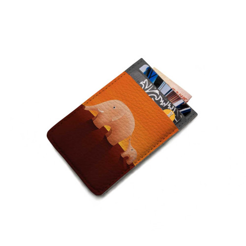 Картхолдер, CHL1 «Слоны оранжевые»