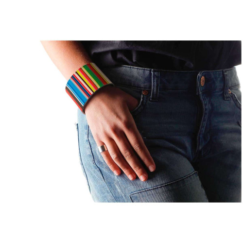 Широкий браслет «Полоски»