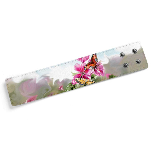 Широкий браслет «Бабочки большие»