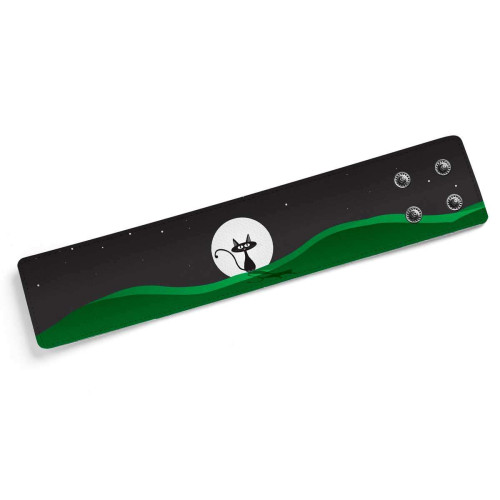 Широкий браслет «Кот с луной»