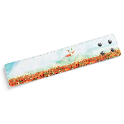 Широкий браслет «Маки»