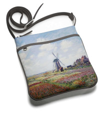 Сумка планшет «Claude Monet Tulip Field and windmill»